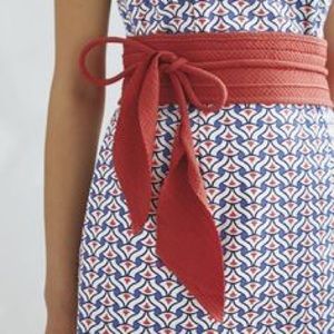 The Limited Obi Belt Red Faux Leather